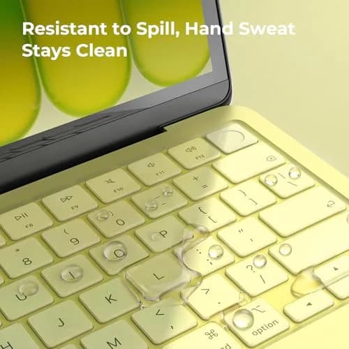 EooCoo Citrus Clear TPU Keyboard Skin for MacBook Neo/Pro 13/14/15/16, Air 13/15, US Layout | Ultra-Thin & Washable thumbnail 3