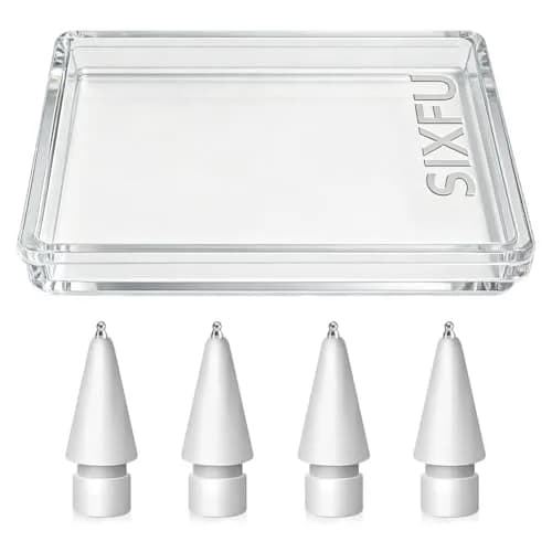SIXFU Replacement Pencil Tips for Apple Pencil Pro, 1st/2nd Gen, USB-C, Logitech Crayon - 4 Pack thumbnail 1