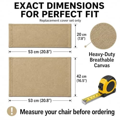 STAY GENT Director Chair Replacement Canvas Set with Storage Bags - Khaki | 5-in-1 Kit for Makeup Artist Chairs thumbnail 7