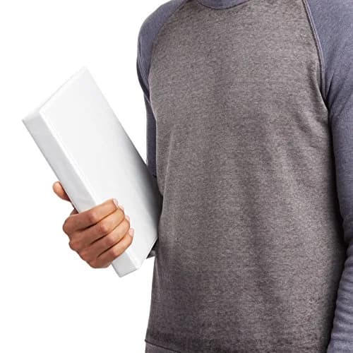 Amazon Basics 3-Ring Binder, 1-Inch, Customizable, White, 2-Pack | Holds 175 Sheets thumbnail 6