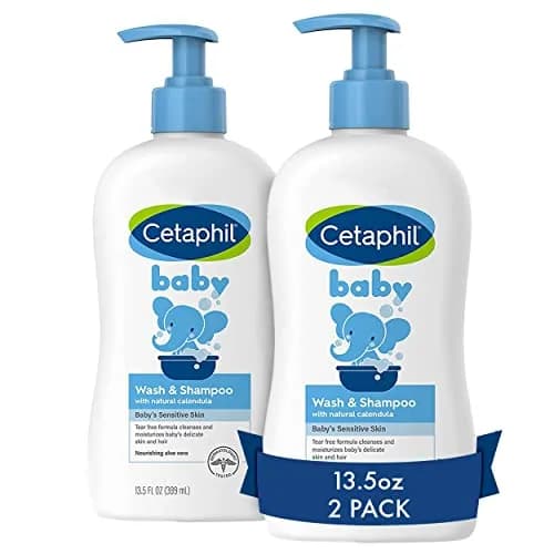 Cetaphil Baby Wash & Shampoo 13.5oz Pack of 12 Hypoallergenic Soap Free for Sensitive Skin thumbnail 1
