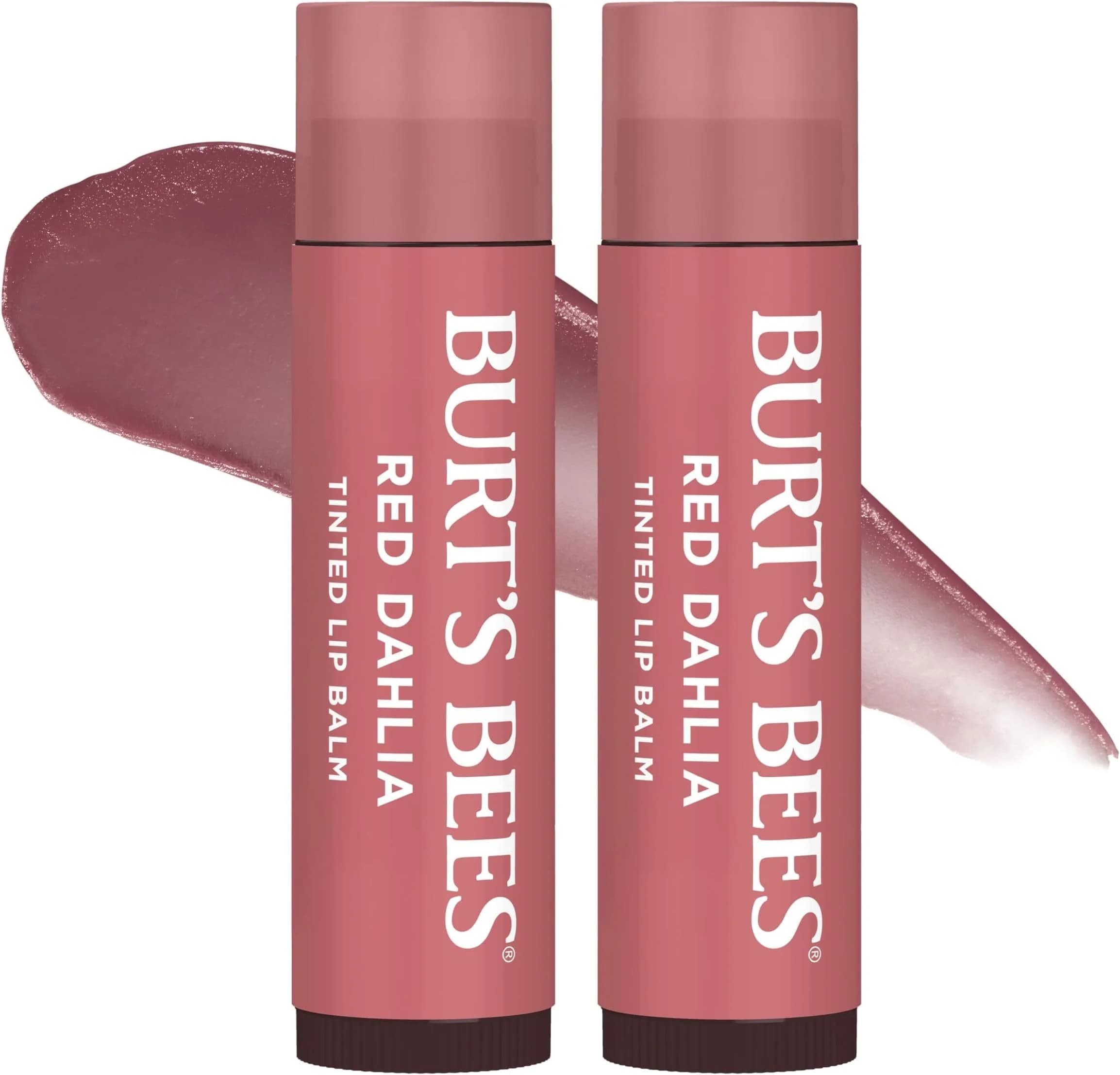 Burt's Bees Natural 2 Count Lip Balm 0.0255e | Hydrating Tinted Balm with Shea Butter & Beeswax - main product image