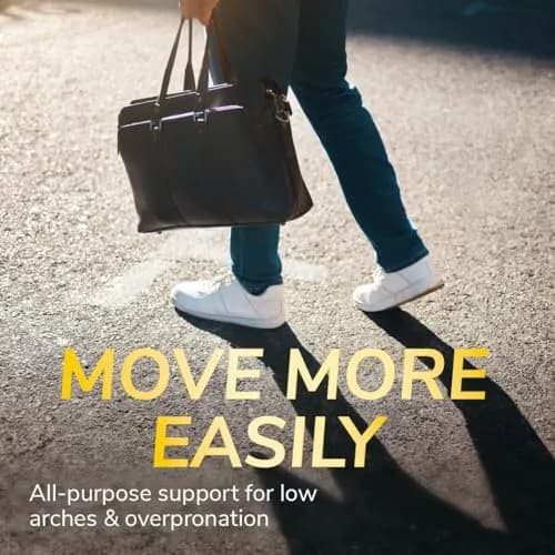 Dr. Scholl's Flat Feet Support Insoles for Men, Size 8-14 (12-Pack) | Arch Support for Overpronation thumbnail 3