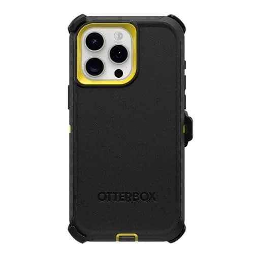 OtterBox Defender Series Case iPhone 15 Pro Max Night (Black & Yellow) | Rugged & Screenless thumbnail 5