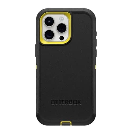 OtterBox Defender Series Case iPhone 15 Pro Max Night (Black & Yellow) | Rugged & Screenless thumbnail 3