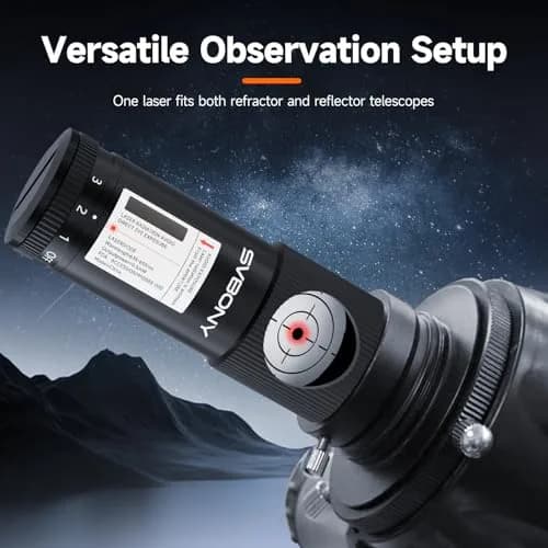 SVBONY SV121 Red Laser Collimator for Telescopes 1.25 Inch | Upgraded Triangular Screw Design & 3-Level Brightness Adjustment thumbnail 7