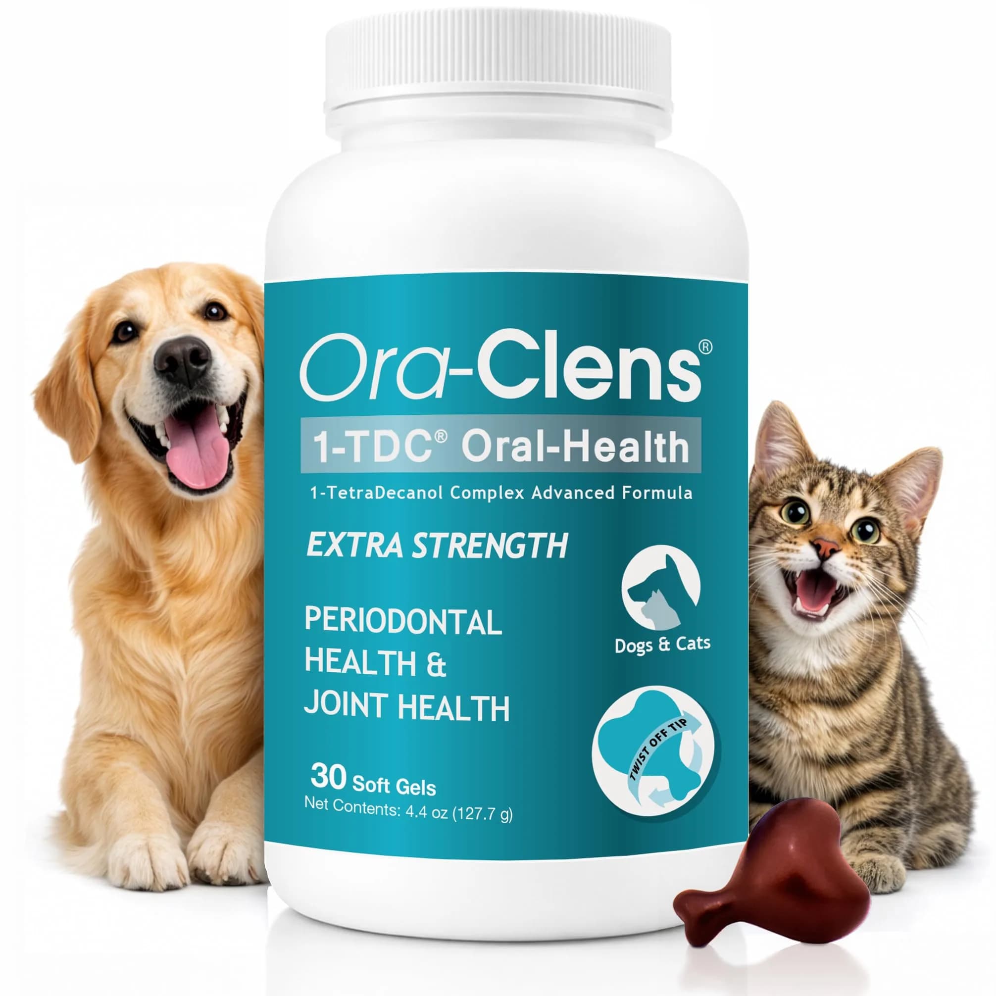 Ora-Clens 1-TDC Softgels for Dog & Cat | Oral & Joint Support (100 words)