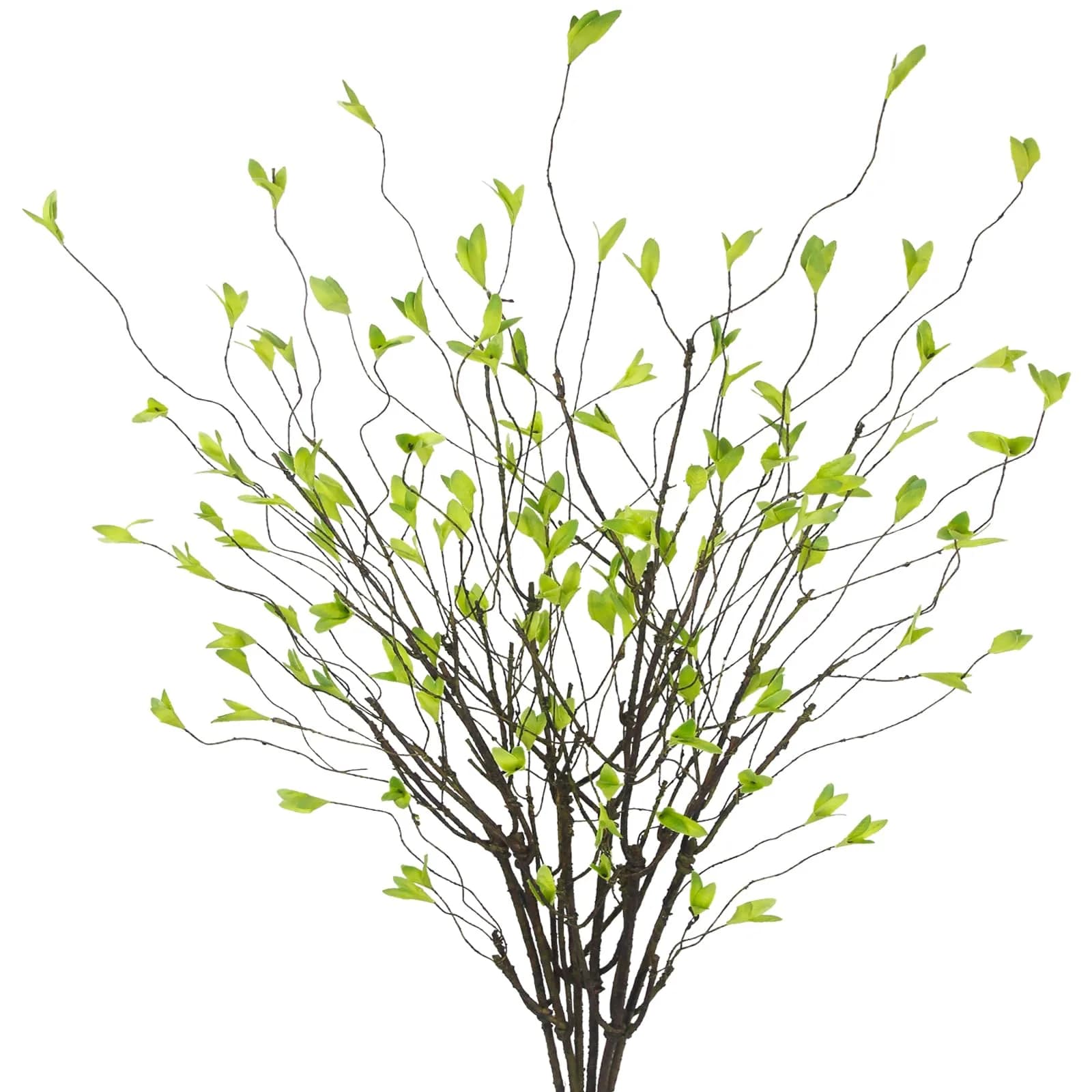 ACRYCS Artificial Greenery Stems 90cm (35.4") Orange Faux Branches | 4 Pcs Vase Filler for Autumn Decor — 6 Pcs Greenery Branches