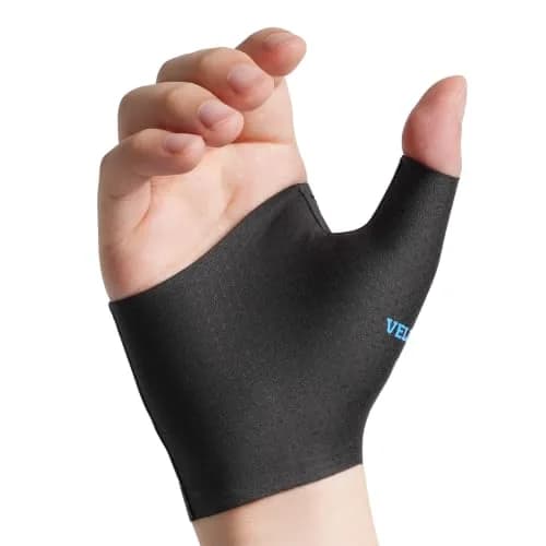 Velpeau Elastic Thumb Wrist Support Brace Large | Splashproof Compression Sleeve for Arthritis & Tendonitis thumbnail 1