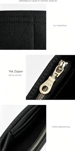 Umiup Felt Mini Purse Bag Organizer for Longchamp Small Tote XS (1.97*6.5*3.15in) | Keeps Handbags Tidy thumbnail 4