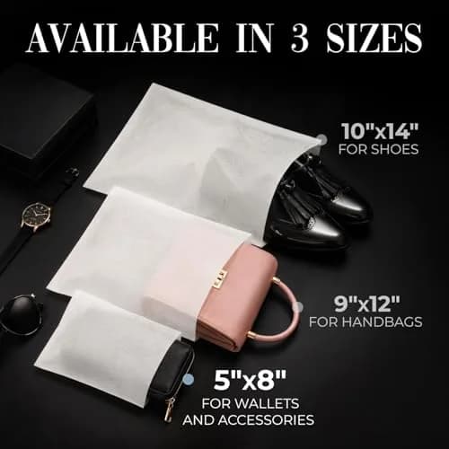 Keep N Store Pack of 5 Anti-Scratch Dust Bags 5" x 8" | Breathable Cloth-Like Storage Pouches thumbnail 6