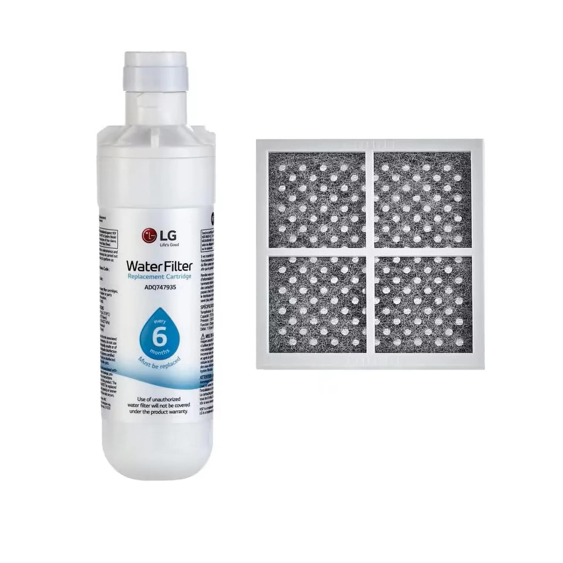 LG LT1000P & LT120F Refrigerator Water & Air Filter Bundle | 200 Gallon Capacity (NSF42, NSF53, NSF401)