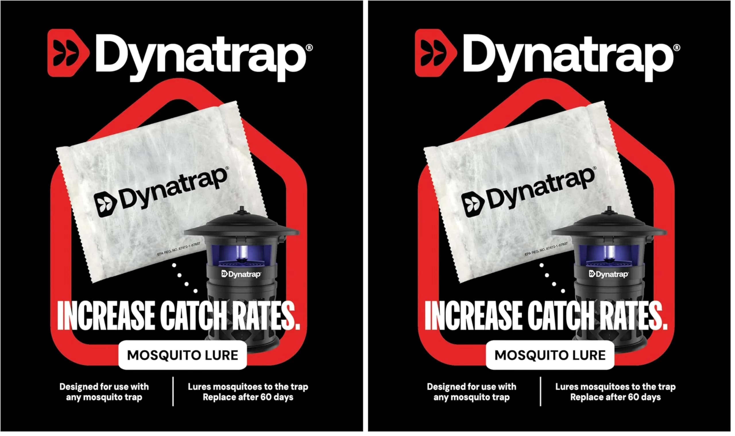 DynaTrap Mosquito Lure Sachet Pack of 2 | Lasts 60 Days, Effective Mosquito Attraction - main product image