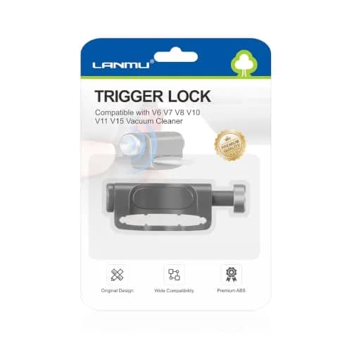 LANMU Trigger Lock for Dyson V15 V11 V10 V8 V7 V6 Cordless Vacuums | Hands-Free Operation, Finger Pain Relief (Grey) thumbnail 1