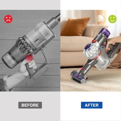 LANMU Trigger Lock for Dyson V15 V11 V10 V8 V7 V6 Cordless Vacuums | Hands-Free Operation, Finger Pain Relief (Grey) thumbnail 2