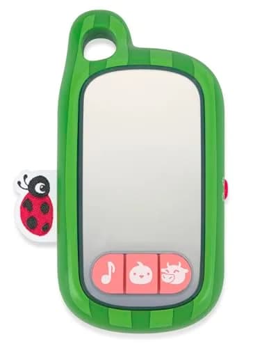 Skip Hop x CoComelon Selfie Phone Baby Toy for Interactive Pretend Play with Mirrored Front Surface, 4 Farm-Themed Songs, 3 Farm Animal Sound Effects and 3 Light-Up Images, Age 6m+ | Farm-Themed Baby Toy thumbnail 1