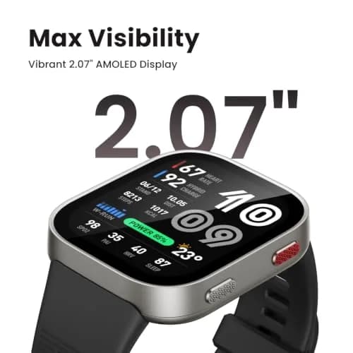 Amazfit Bip Max Smart Watch 2.07" AMOLED Display GPS iOS/Android | 20-Day Battery thumbnail 2