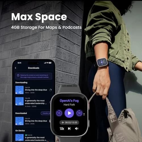 Amazfit Bip Max Smart Watch 2.07" AMOLED Display GPS iOS/Android | 20-Day Battery thumbnail 4