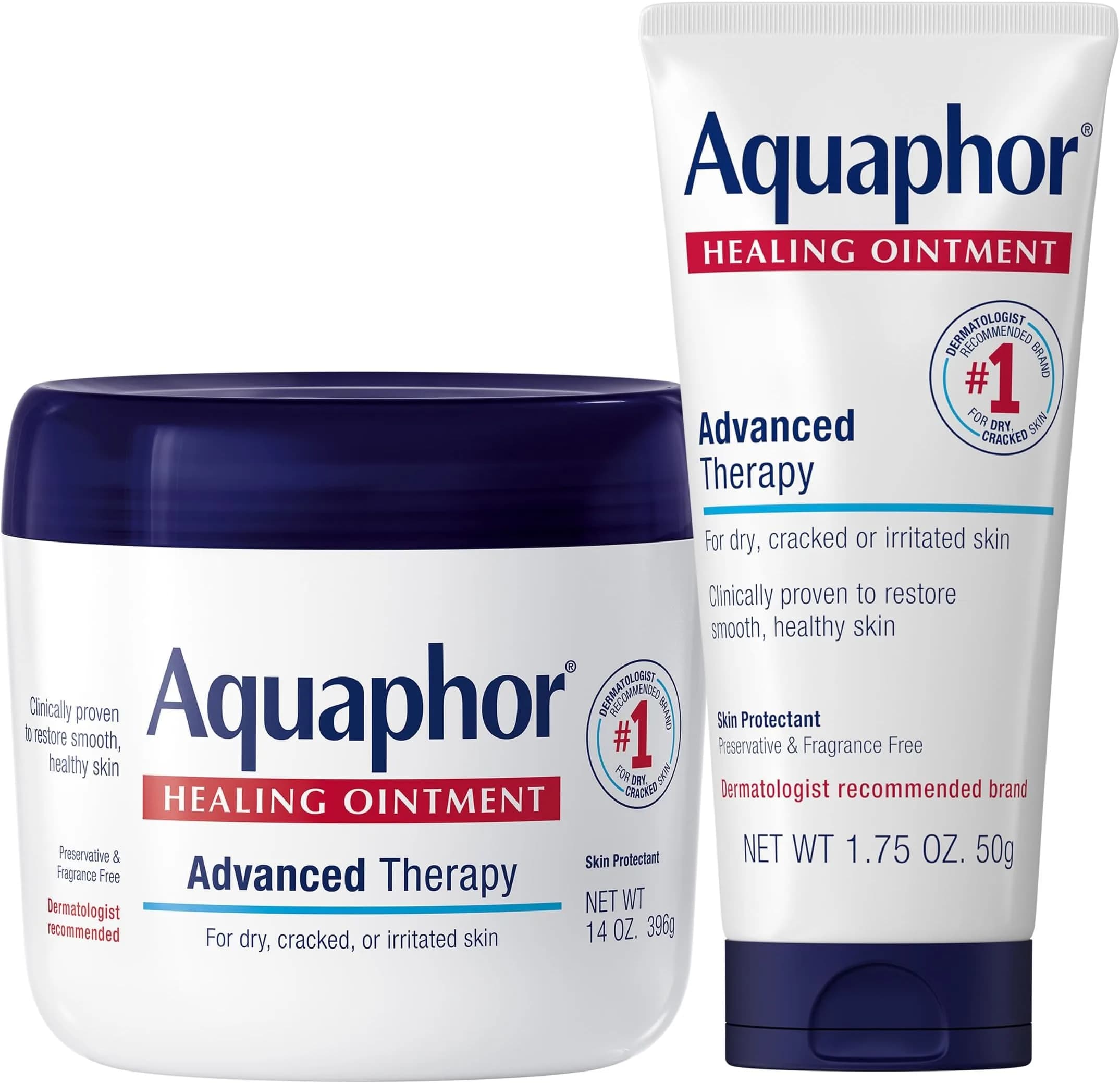 Aquaphor Advanced Therapy Healing Ointment Skin Care Set 156 g (5.5 oz) | Clinically Proven for Dry, Compromised Skin — 14 oz