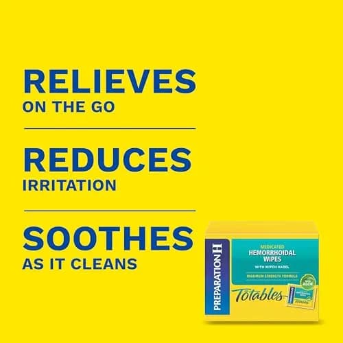Preparation H Hemorrhoid Flushable Wipes with Witch Hazel 48 Count (Pack of 24) | Medication for Irritation Relief thumbnail 2