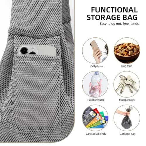 ARZQUT Dog and Cats Carrier Sling | Breathable Small Pet Carrier for Travel & Daily Use thumbnail 6