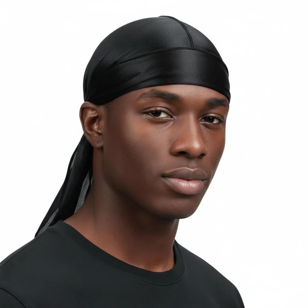 COCOSILK White Silky Durag for Men & Women | One Size