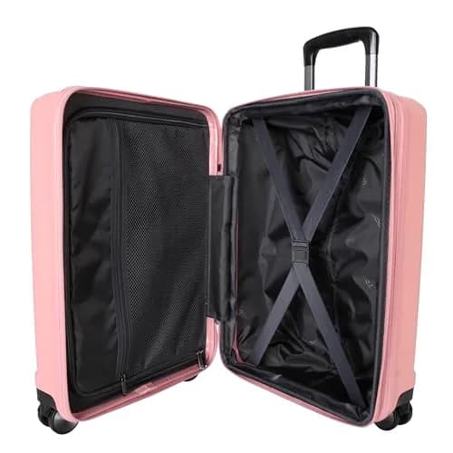 TRIPS EON 20-Inch Carry-On Lightweight Durable Hardside 8-Wheel Spinner Cabin Size Luggage, Ash Rose | 20" Hard Shell for Travel thumbnail 3