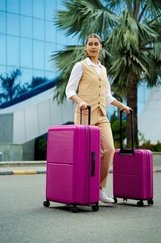 TRIPS AXIS 28-Inch Lightweight Durable Hardside Suitcase Deep Orchid | 8-Wheel Spinner with Tech-Ready Front thumbnail 8