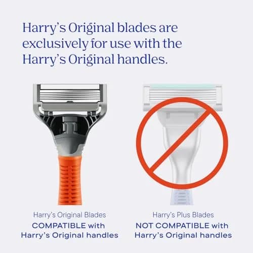 Harry's Original Razor Blades for Men - 24 Cartridges (4 Count, Pack of 6) | German Engineered 5-Blade Refills thumbnail 2