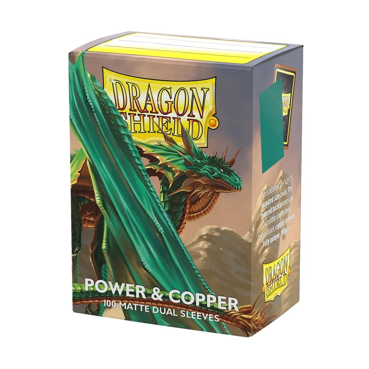 Dragon Shield Matte Dual Standard Size Card Sleeves 100ct (63x88 mm) | Power & Copper - main product image