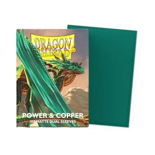 Dragon Shield Matte Dual Standard Size Card Sleeves 100ct (63x88 mm) | Power & Copper thumbnail 2
