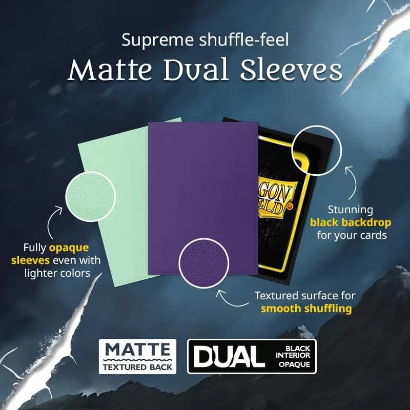 Dragon Shield Matte Dual Standard Size Card Sleeves 100ct (63x88 mm) | Smooth Shuffle & Tough Protection thumbnail 7