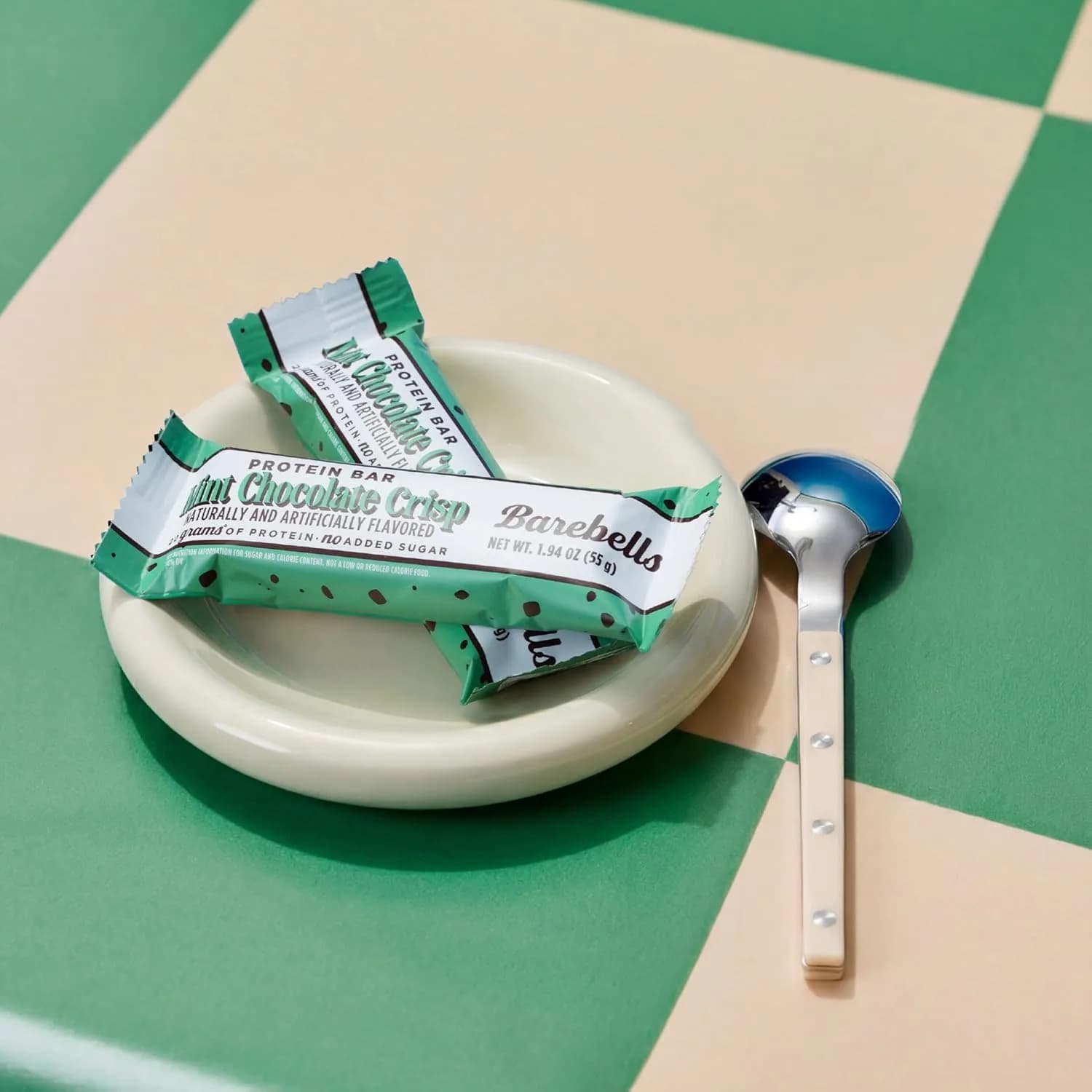 Barebells Mint Chocolate Crisp Protein Bar 20g Protein 55g (Pack of 24) thumbnail 3