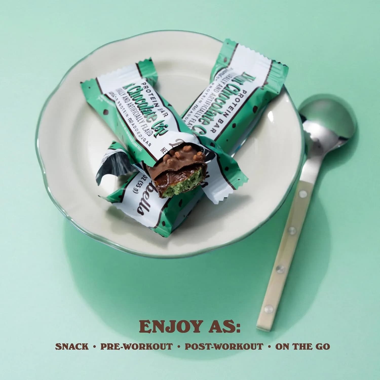 Barebells Mint Chocolate Crisp Protein Bar 20g Protein 55g (Pack of 24) thumbnail 5