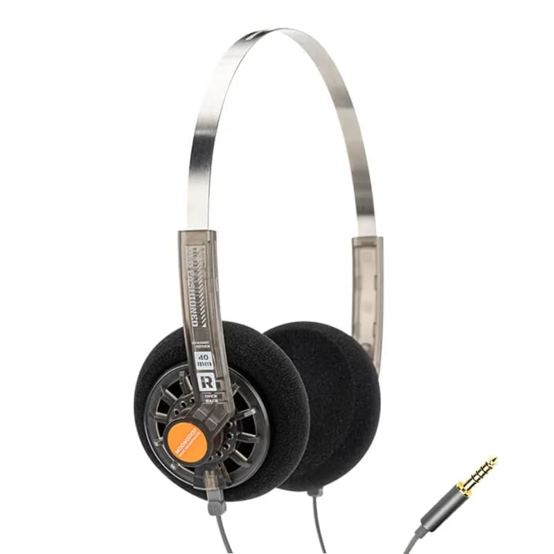 Moondrop Old Fashioned 40mm On-Ear Headphones with 0.78mm 2pin Cable (3.5mm Jack) | Open-Back Retro Design — Silver