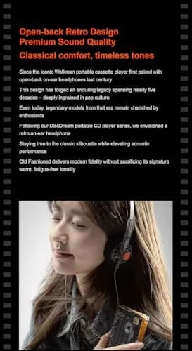 Moondrop Old Fashioned On-Ear Headphones Silver | 32Ω Impedance, 40mm Driver, 0.78mm 2pin Cable thumbnail 8