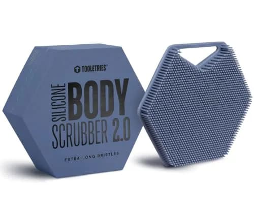 TOOLETRIES Silicone Body Scrubber 2.0 Glacier | Longer Bristles for Deep Cleaning & Exfoliation thumbnail 1