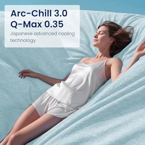 Topcee Cooling Blanket Queen Size 213x213 cm (90"x90") | Breathable, Lightweight, Q-Max > 0.5 thumbnail 7