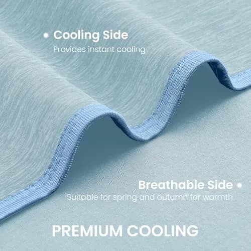 Topcee Cooling Blanket King Size 229cm x 274cm (90"x108") | Japanese Cooling Fiber, Q-Max > 0.5, Breathable thumbnail 5