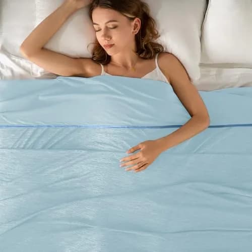Topcee Cooling Blanket King Size 229cm x 274cm (90"x108") | Japanese Cooling Fiber, Q-Max > 0.5, Breathable thumbnail 9