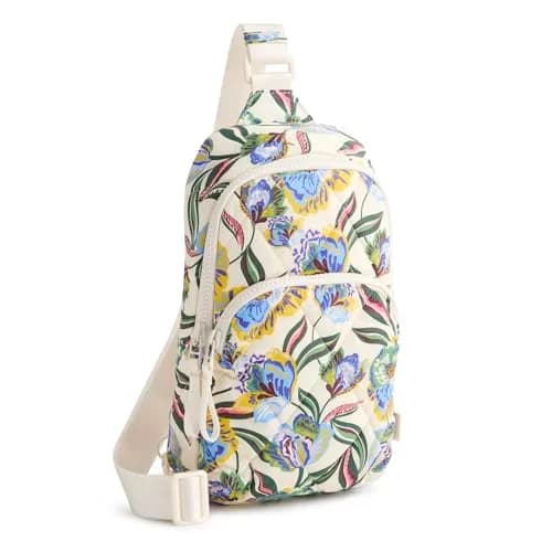Vera Bradley Water Resistant Featherweight Lorman Sling Backpack | Stylish Crossbody for Travel & Work thumbnail 1