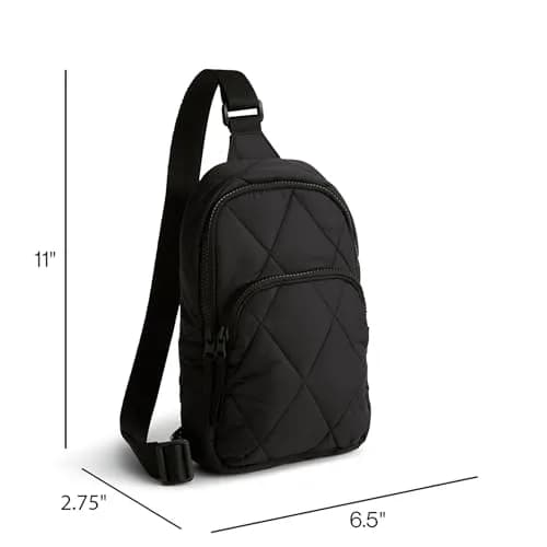 Vera Bradley Water Resistant Featherweight Lorman Sling Backpack | Stylish Crossbody for Travel & Work thumbnail 3