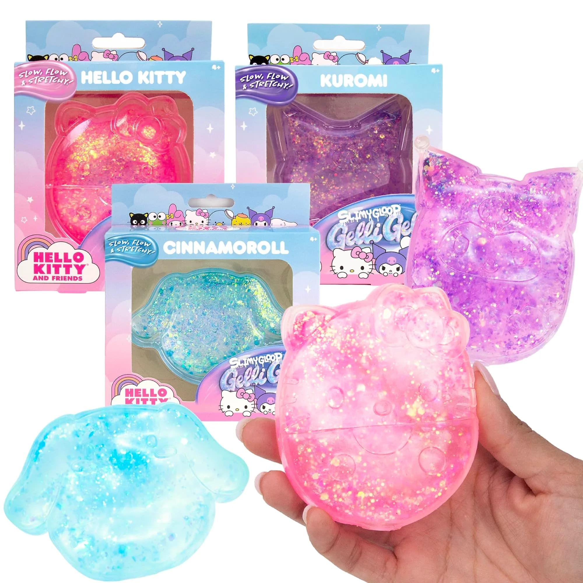 Horizon Group USA Hello Kitty® and Friends SLIMYGLOOP Gelli Gels Cinnamoroll™ Slow Rising Sensory Squeeze Toy (Blue, 1 pc) — Kpop Demon Hunters Derpy