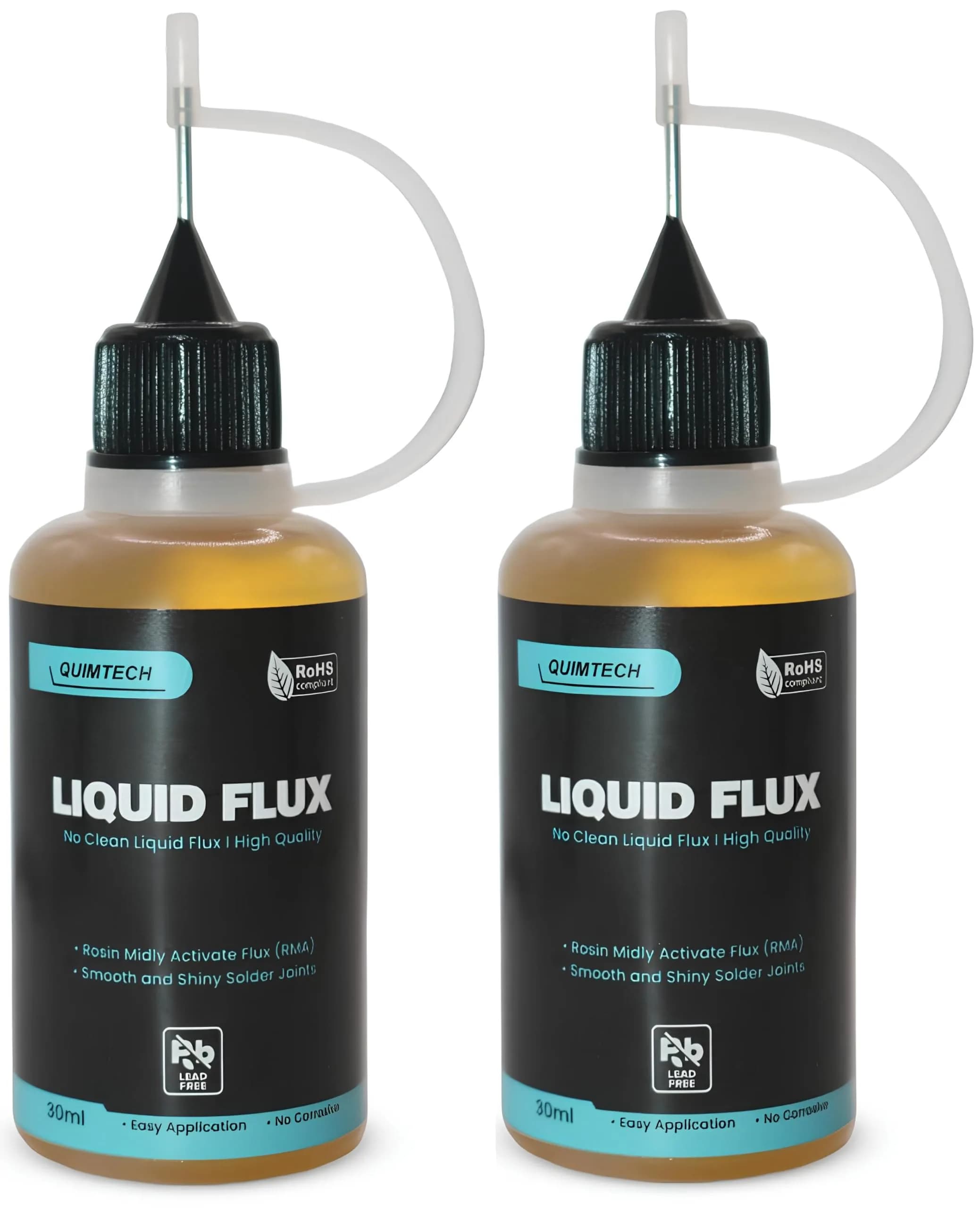 QUIMTECH Liquid Solder Flux Dropper 60ml (2x30ml) | RMA Rosin Flux for Electronics
