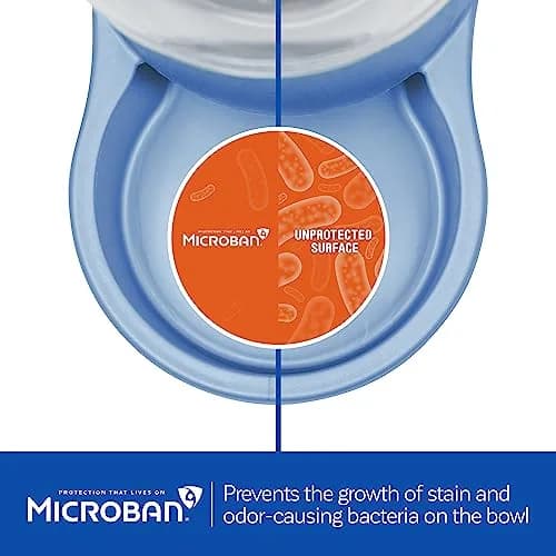 Petmate Replendish Gravity Waterer 0.5 Gallon (1.89 L) Blue Pack of 6 | Continuous Filtered Water Supply for Dogs and Cats thumbnail 3
