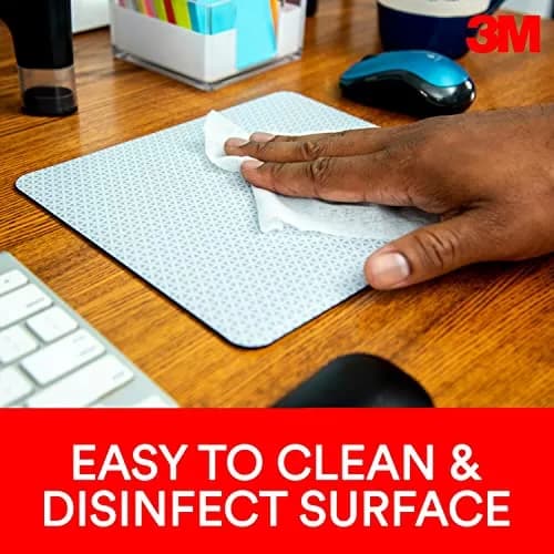 3M Precise Mouse Pad 21 cm x 23 cm (9 in x 8 in) | Enhances Optical Mouse Precision thumbnail 4