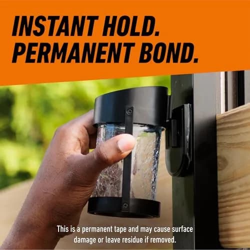 GORILLA Heavy Duty Double Sided Mounting Tape, Black Tape, 1 inch x 120 inches (Pack of 6) | Weatherproof for Indoor or Outdoor Use thumbnail 7