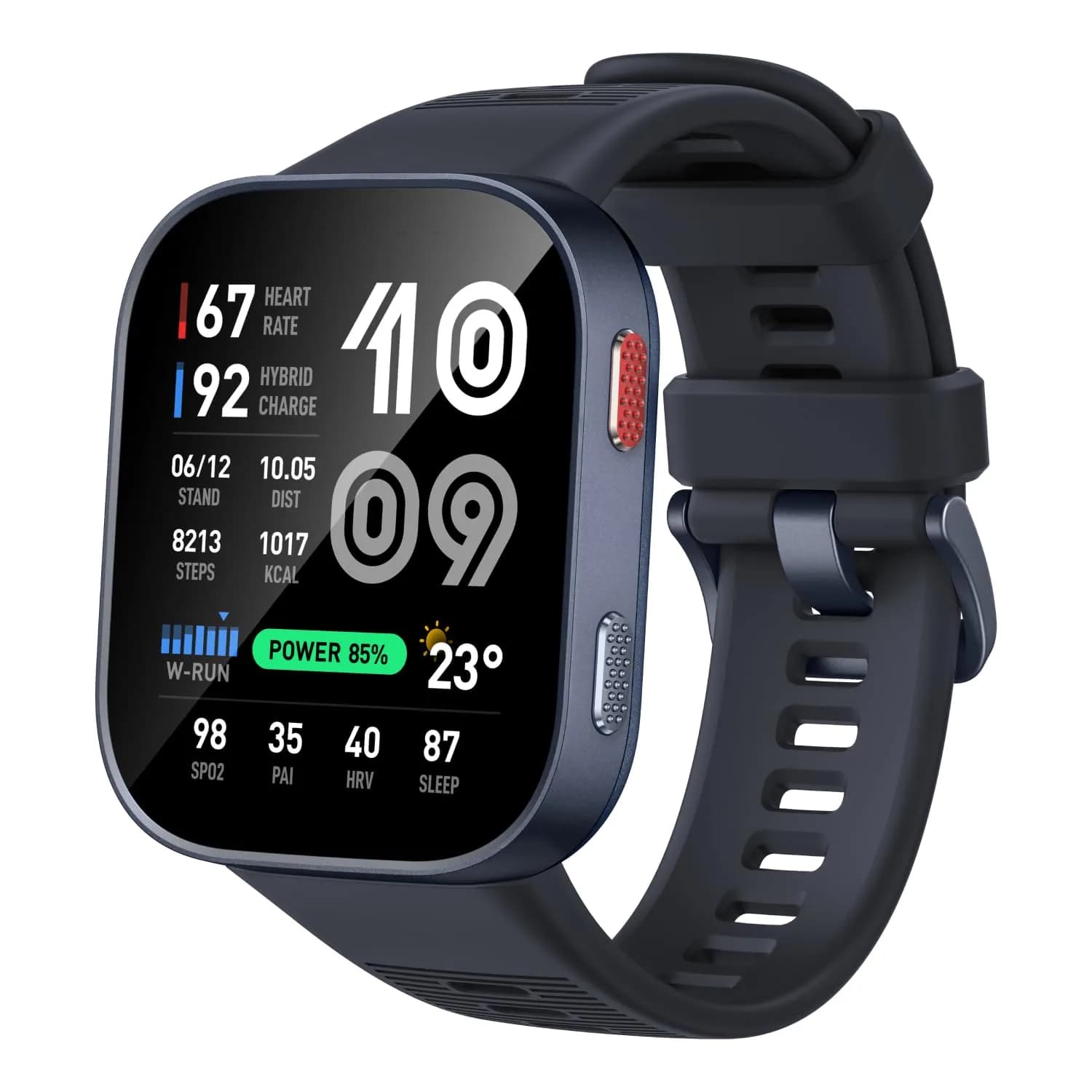 Amazfit Bip Max Smart Watch 2.07" AMOLED Display GPS iOS/Android | 20-Day Battery — Dark Blue