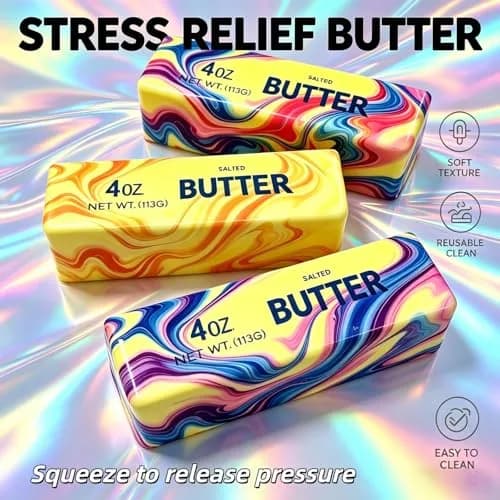 Generic Stick Squeeze Stress Balls 3 Pcs | Slow Rebound PU Foam Toy for Kids thumbnail 4