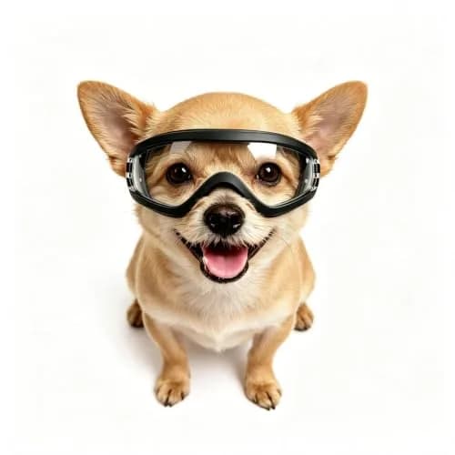 Enjoying Tactical Clear Dog Goggles for Small Breeds | UV Protection, Windproof, Adjustable thumbnail 1